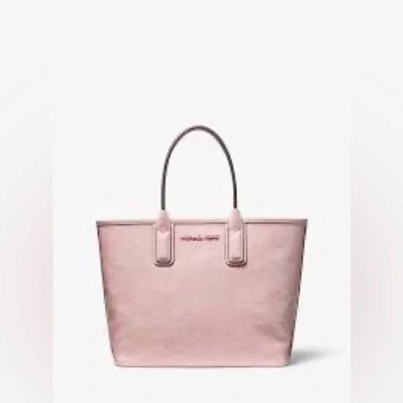 Michael Michael Kors | Jodie Small Logo Jacquard Tote Bag Powder Blush - Picture 6 of 6